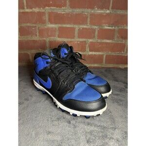 Nike Air Jordan 1 Mid TD Royal AR5604-041 Football Cleats Men’s 7.5 USED